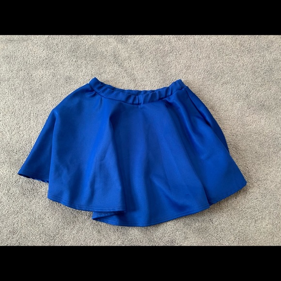 BooHoo Royal Blue Skater Skirt - Picture 1 of 3